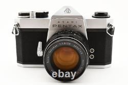 Near MINT? Pentax SL SLR 35mm Film Camera Super Takumar 55mm F1.8 Lens JAPAN