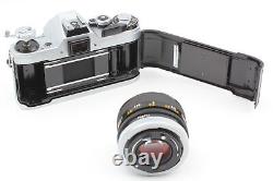 Near MINT + Strap Canon AE-1 Silver Film Camera + FD 50mm f1.4 Lens From JAPAN