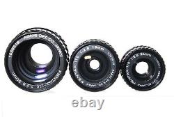 Near MINT in BOX? Pentax Auto 110 SLR Film Camera 3Lens & Flash Winder Set JAPAN
