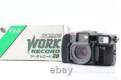 Near MINT in Box Fuji Work Record OP 28mm Lens Point & Shoot Film Camera JAPAN