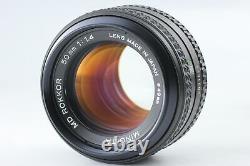 Near MINT with Case Minolta XD Black Film Camera MD 50mm f/1.4 Lens From JAPAN