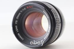 Near MINT with Hood Canon F-1 Early 35mm Film Camera 50mm f1.4 SSC Lens JAPAN