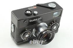 Near MINT with MINT Lens? Rollei 35 Black Film Camera Tessar 40mm F3.5 From Japan