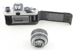 Near MINT with Strap Nikon FM Silver + Ai 50mm f/1.4 Lens Film Camera From JAPAN