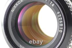 Near MINT with Strap Nikon FM Silver + Ai 50mm f/1.4 Lens Film Camera From JAPAN