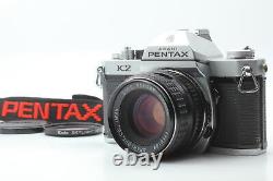 Near MINT with Strap Pentax K2 Film Camera SMC Pentax 55mm F/1.8 Lens From JAPAN