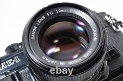 Near Mint Canon AE-1 35mm Film Camera FD 50mm f1.4 Lens From JAPAN