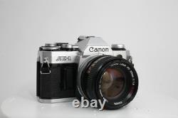 Near Mint Canon AE-1 Film Camera & FD 50mm SSC F1.4 Lens From JAPAN