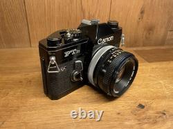 Near Mint ++ Canon FTb QL Black Film Camera FD 50mm F/1.8 S. C Standard Lens JP