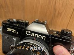 Near Mint ++ Canon FTb QL Black Film Camera FD 50mm F/1.8 S. C Standard Lens JP