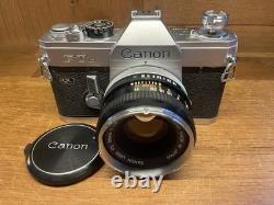 Near Mint ++ Canon FTb QL Film Camera FD 50mm F/1.8 Standard Lens From Japan