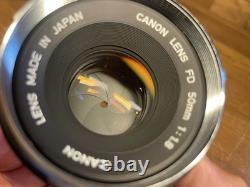 Near Mint ++ Canon FTb QL Film Camera FD 50mm F/1.8 Standard Lens From Japan