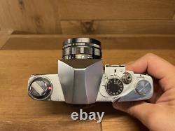 Near Mint Konica FP Film Camera Hexanon 52mm F/1.8 Standard Lens From Japan