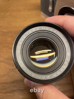 Near Mint Konica FP Film Camera Hexanon 52mm F/1.8 Standard Lens From Japan