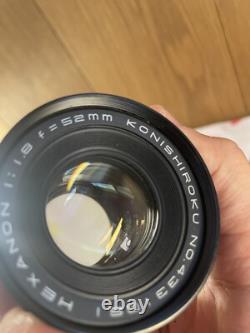 Near Mint ++ Konica FP Film Camera Hexanon 52mm F/1.8 Standard Lens From Japan