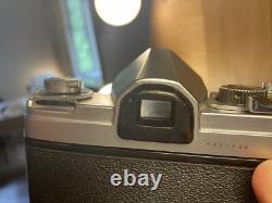 Near Mint Konica FP Film Camera Hexanon 52mm F/1.8 Standard Lens From Japan