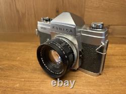 Near Mint Konica FP SLR Film Camera Hexanon 52mm F/1.8 Standard Lens From JPN