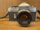 Near Mint Konica FP Silver SLR Film Camera Hexanon 52mm F/1.8 Lens From Japan