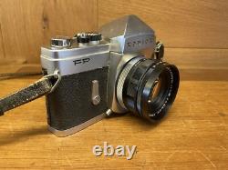 Near Mint Konica FP Silver SLR Film Camera Hexanon 52mm F/1.8 Lens From Japan
