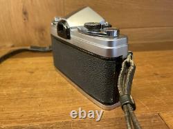 Near Mint Konica FP Silver SLR Film Camera Hexanon 52mm F/1.8 Lens From Japan