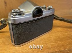 Near Mint Konica FP Silver SLR Film Camera Hexanon 52mm F/1.8 Lens From Japan