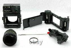 Near Mint Mamiya Universal Press Black Camera + 127mm f/4.7 Lens From Japan