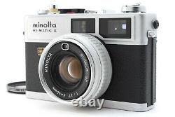 Near Mint Minolta Hi-Matic E Rangefinder film Camera 40mm F1.7 Lens from JAPAN