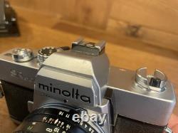 Near Mint ++ Minolta SR505 Film Camera MC Rokkor 50mm F/1.7 Lens From Japan