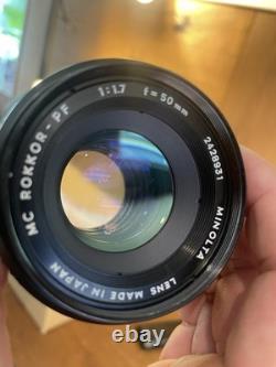 Near Mint ++ Minolta SR505 Film Camera MC Rokkor 50mm F/1.7 Lens From Japan