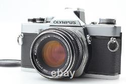 Near Mint Olympus OM-1 35mm SLR Film Camera with 50mm F1.8 Lens From JAPAN