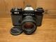 Near Mint Pentax ESII ES II Black Film Camera SMC Takumar 55mm F/1.8 From JPN