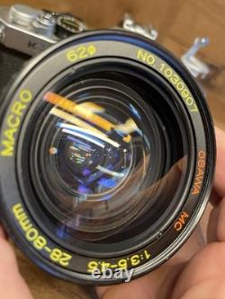 Near Mint ++ Pentax K2 Film Camera Osawa MC 28-80mm F/3.5-4.5 Macro Lens / JPN