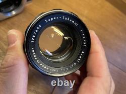 Near Mint ++ Pentax SL Film Camera Super Takumar 55mm F/1.8 Early Model Lens