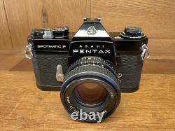 Near Mint ++ Pentax SPF Spotmatic F Black Film Camera SMC Takumar 55mm F/1.8
