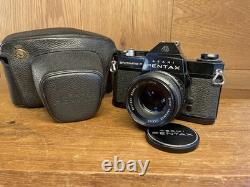 Near Mint ++ Pentax SPF Spotmatic F Black Film Camera SMC Takumar 55mm F/1.8