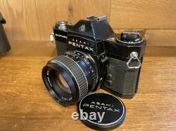 Near Mint ++ Pentax SPF Spotmatic F Black Film Camera SMC Takumar 55mm F/1.8