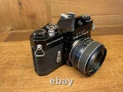 Near Mint ++ Pentax SPF Spotmatic F Black Film Camera SMC Takumar 55mm F/1.8