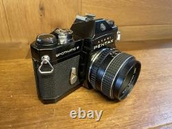 Near Mint ++ Pentax SPF Spotmatic F Black Film Camera SMC Takumar 55mm F/1.8