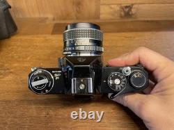 Near Mint ++ Pentax SPF Spotmatic F Black Film Camera SMC Takumar 55mm F/1.8