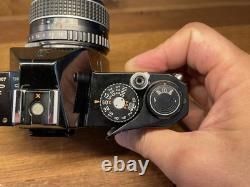 Near Mint ++ Pentax SPF Spotmatic F Black Film Camera SMC Takumar 55mm F/1.8