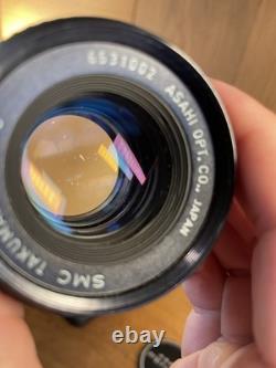 Near Mint ++ Pentax SPF Spotmatic F Black Film Camera SMC Takumar 55mm F/1.8