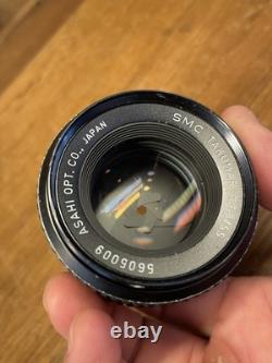 Near Mint ++ Pentax SPF Spotmatic F Black Film Camera SMC Takumar 55mm F/1.8