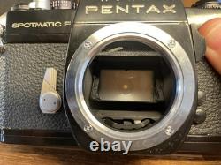 Near Mint ++ Pentax SPF Spotmatic F Black Film Camera SMC Takumar 55mm F/1.8