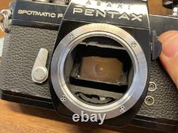 Near Mint ++ Pentax SPF Spotmatic F Black Film Camera SMC Takumar 55mm F/1.8