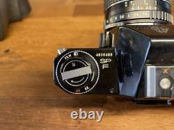Near Mint ++ Pentax SPF Spotmatic F Black Film Camera SMC Takumar 55mm F/1.8