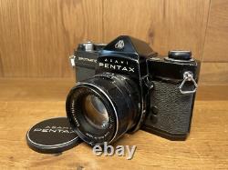 Near Mint Pentax Spotmatic SP Black Film Camera Super Takumar 55mm F/1.8 Lens