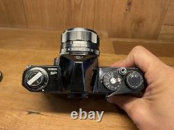 Near Mint Pentax Spotmatic SP Black Film Camera Super Takumar 55mm F/1.8 Lens