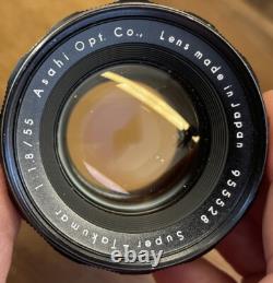 Near Mint ++ Pentax Spotmatic SP Camera Super Takumar 55mm F/1.8 Early Model