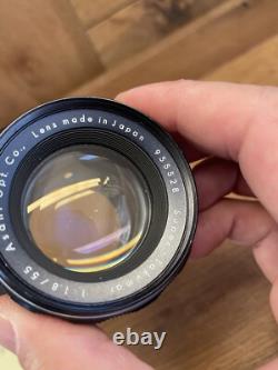 Near Mint ++ Pentax Spotmatic SP Camera Super Takumar 55mm F/1.8 Early Model