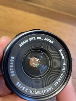 Near Mint Pentax Spotmatic SP Film Camera SMC Takumar 35mm F/3.5 Lens From JPN